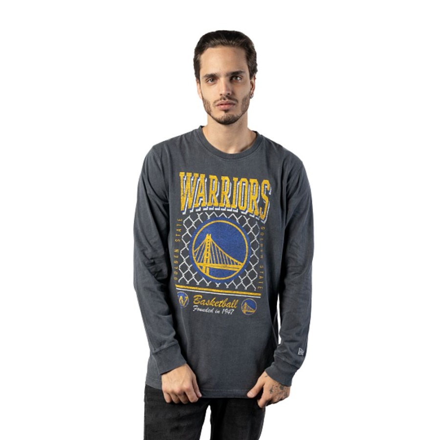 Clothes New Era | Golden State Warriors Nba Old School Sport Long Sleeve T-Shirt