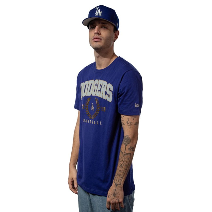 Clothes New Era | Los Angeles Dodgers Mlb Gold Leaf Short Sleeve T-Shirt