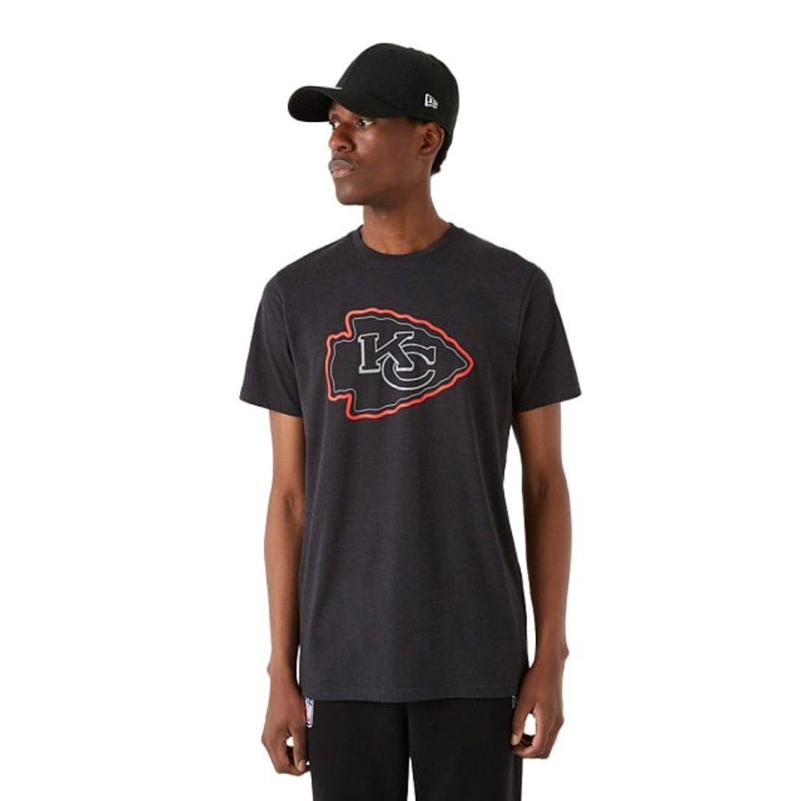 Clothes New Era | Kansas City Chiefs Nfl Outline Logo Short Sleeve T-Shirt