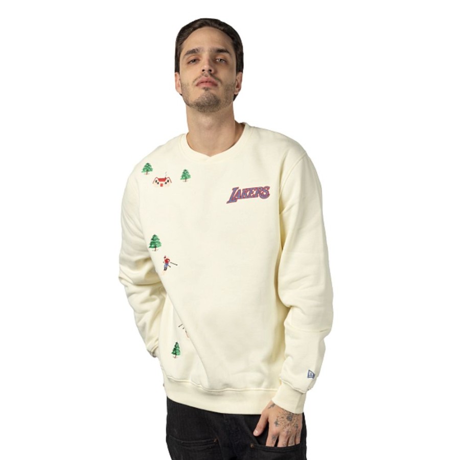 Clothes New Era | Los Angeles Lakers Nba Winter Chalet Sweatshirt