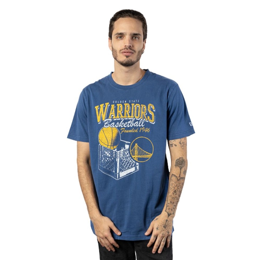 Clothes New Era | Golden State Warriors Nba Old School Sport Short Sleeve T-Shirt