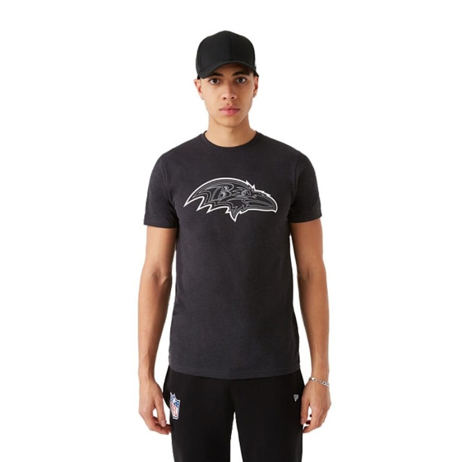 Clothes New Era | Baltimore Ravens Nfl Outline Logo Short Sleeve T-Shirt