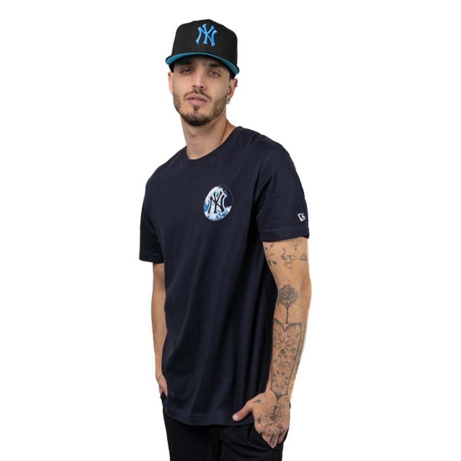 Clothes New Era | New York Yankees Mlb Tonal Wave Short Sleeve T-Shirt