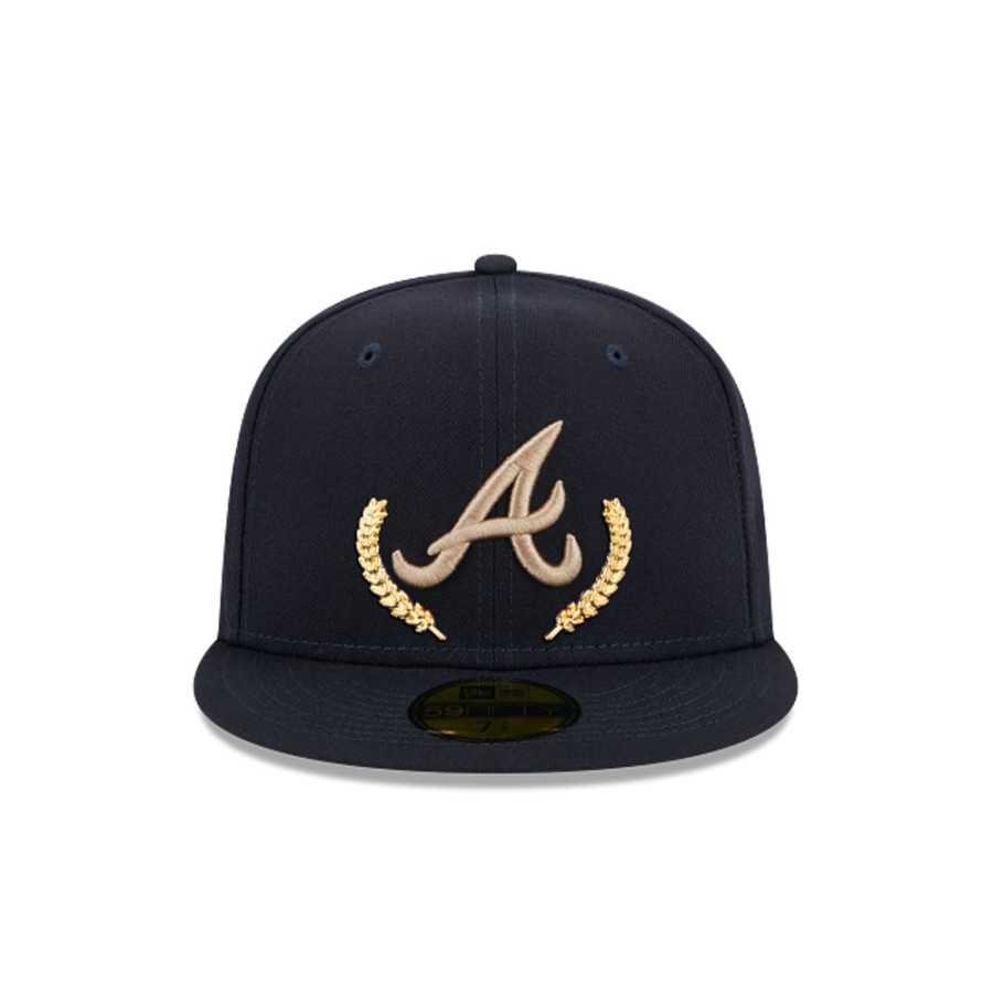 Caps New Era | Atlanta Braves Mlb Gold Leaf 59Fifty Closed