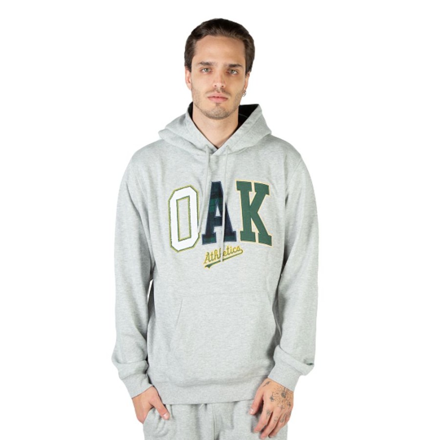 Clothes New Era | Oakland Athletics Mlb Black Watch Tartan Sweatshirt