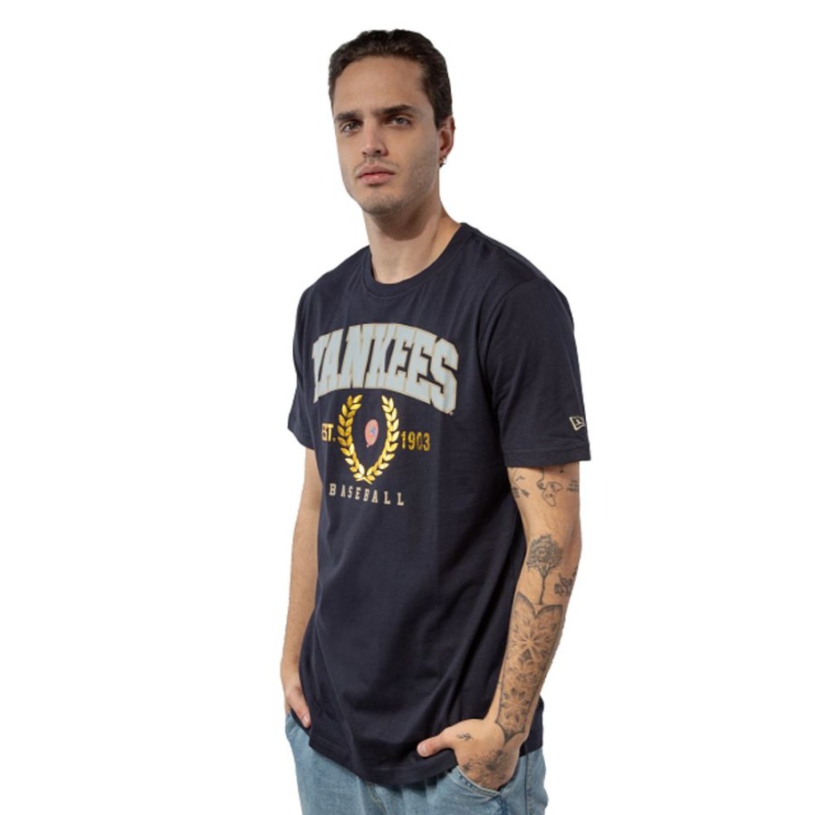 Clothes New Era | New York Yankees Mlb Gold Leaf Short Sleeve T-Shirt