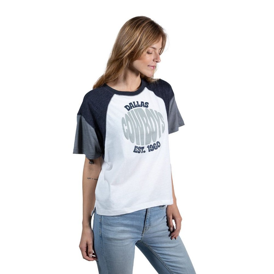 Clothes New Era | Women'S Dallas Cowboys Nfl Throwback Short Sleeve T-Shirt