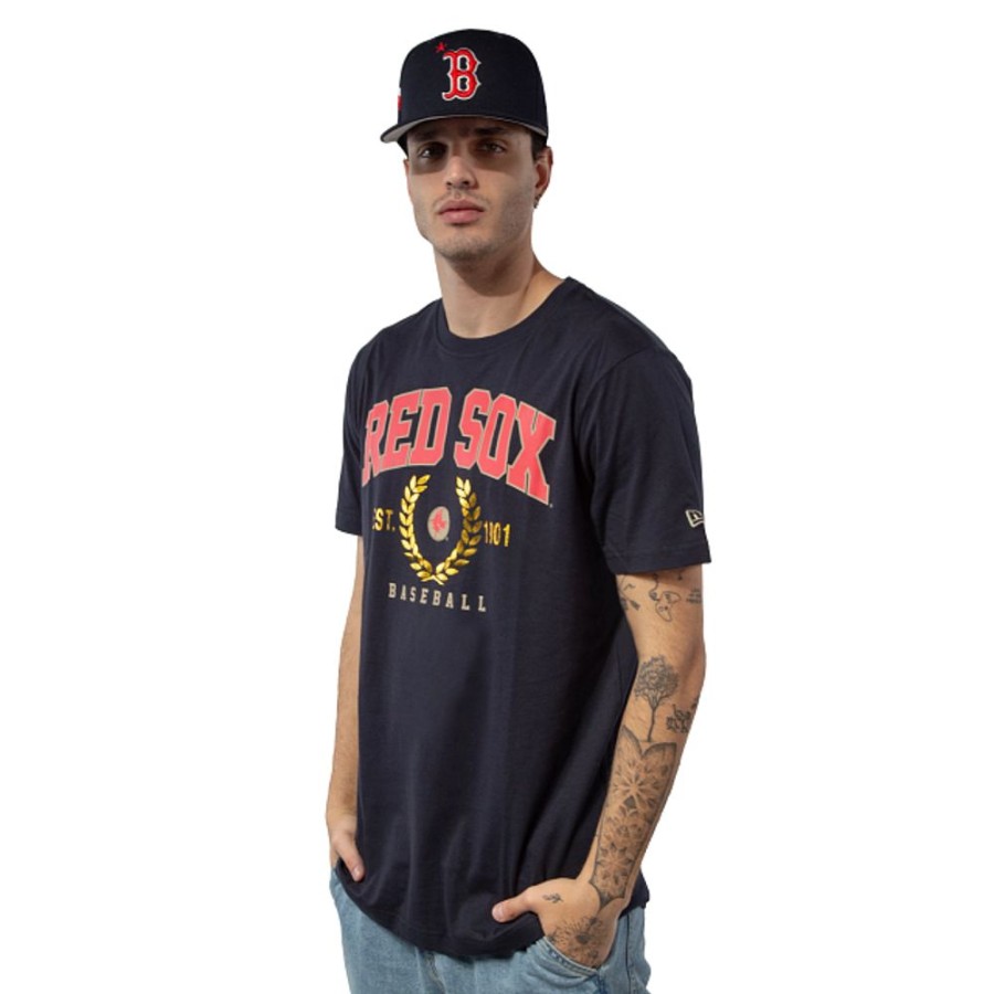 Clothes New Era | Boston Red Sox Mlb Gold Leaf Short Sleeve T-Shirt