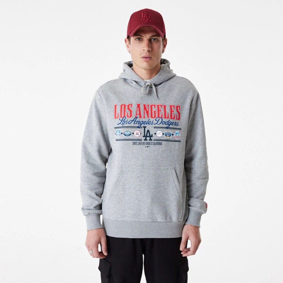 Clothes New Era | Los Angeles Dodgers Mlb Graphic Gray Sweatshirt