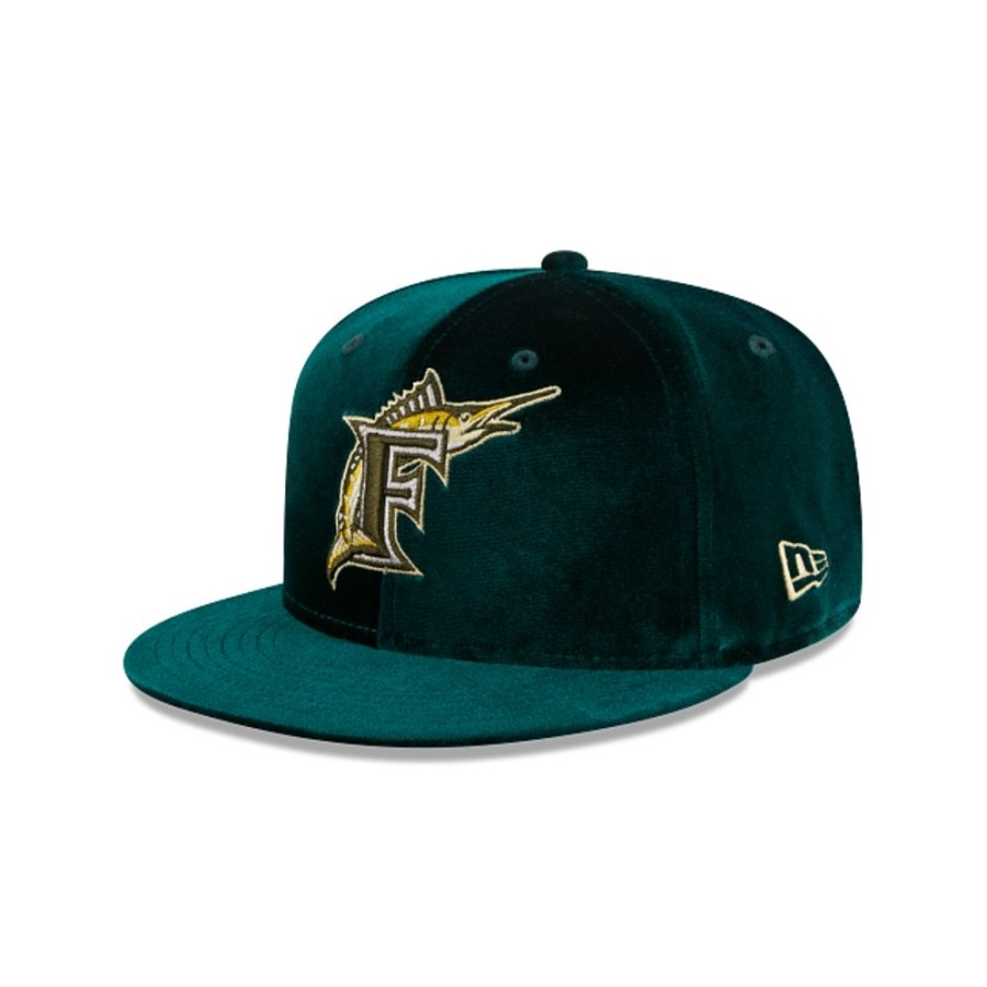 Caps New Era | Miami Marlins Mlb Vintage Velvet 59Fifty Closed