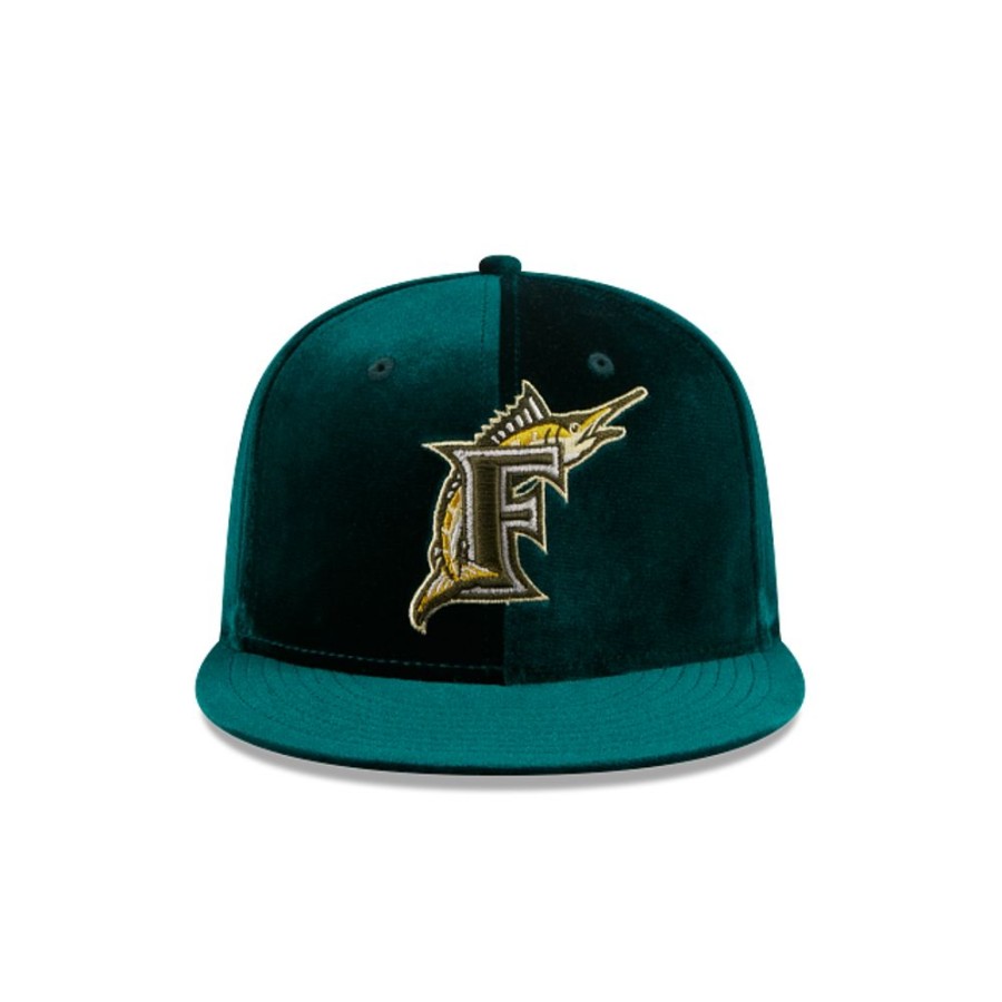 Caps New Era | Miami Marlins Mlb Vintage Velvet 59Fifty Closed