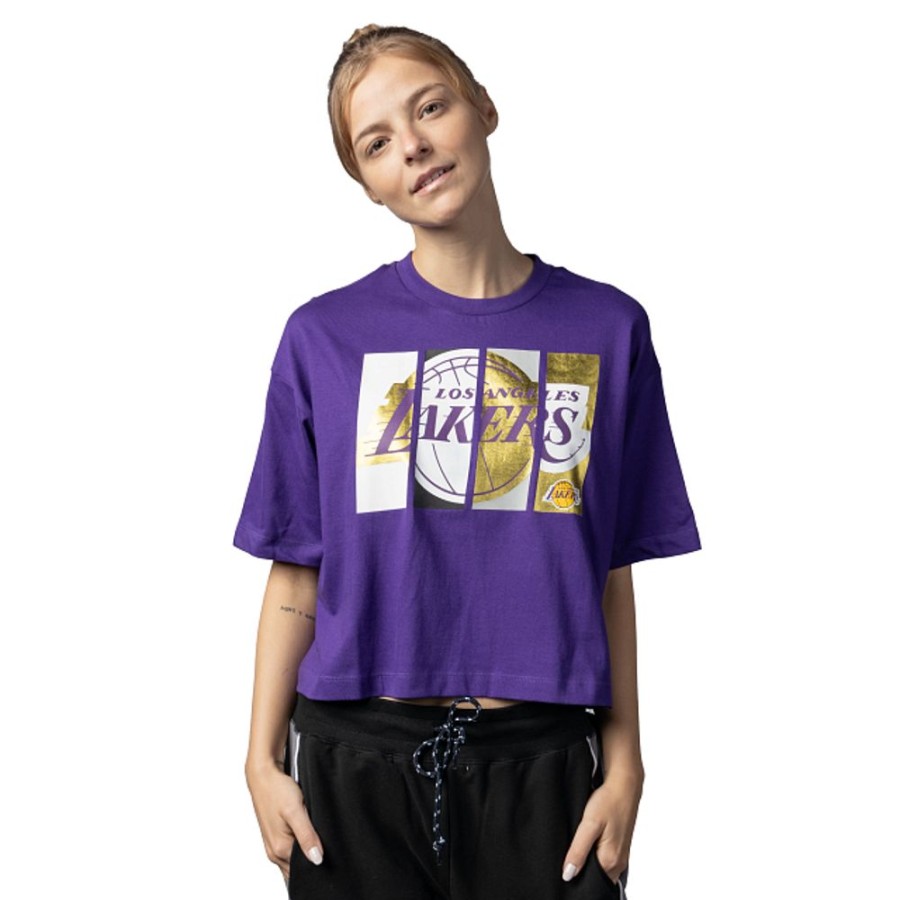 Clothes New Era | Los Angeles Lakers Nba Athleisure Women'S Short Sleeve T-Shirt