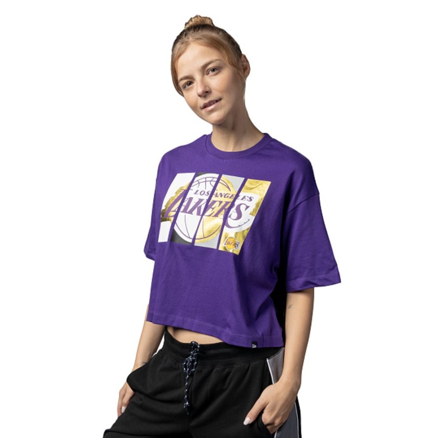 Clothes New Era | Los Angeles Lakers Nba Athleisure Women'S Short Sleeve T-Shirt