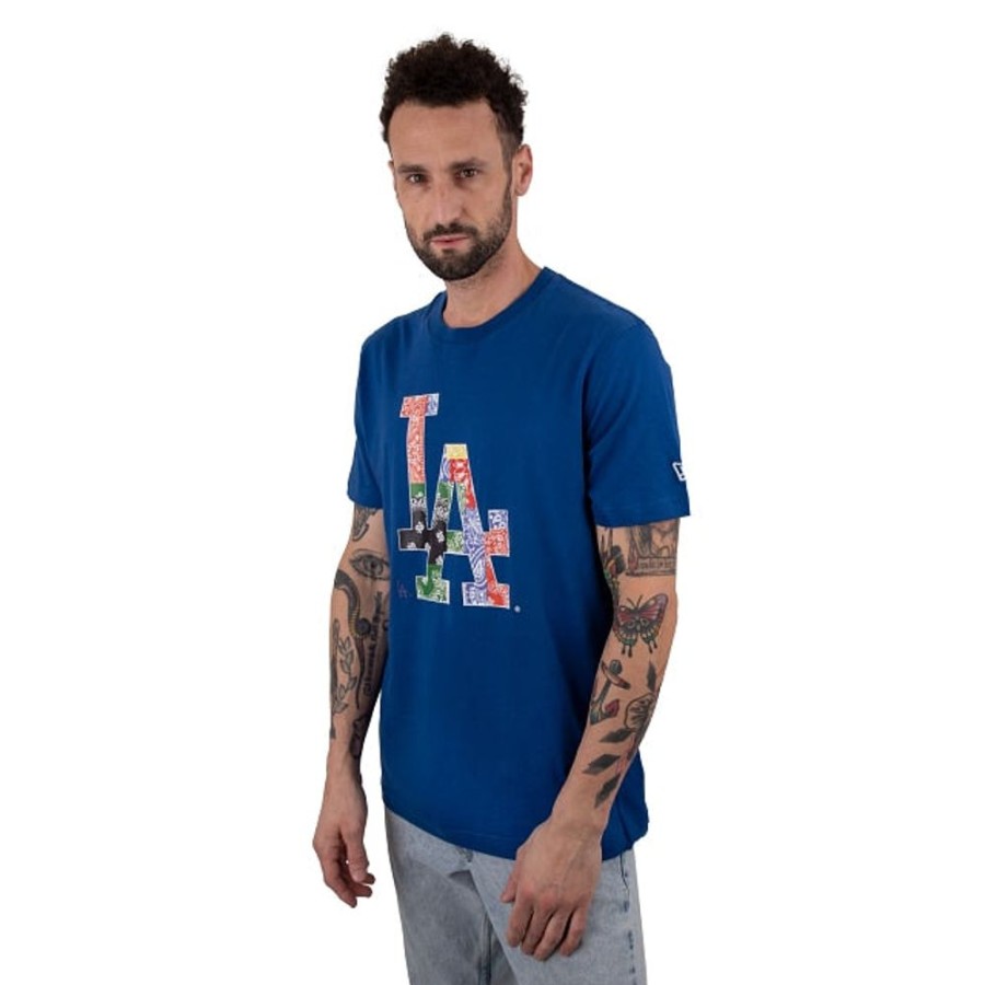 Clothes New Era | Los Angeles Dodgers Patchwork Short Sleeve T-Shirt