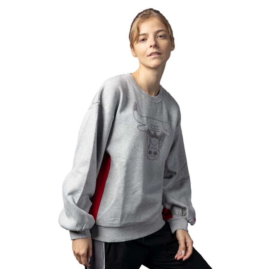 Clothes New Era | Chicago Bulls Nba Athleisure Sweatshirt For Women