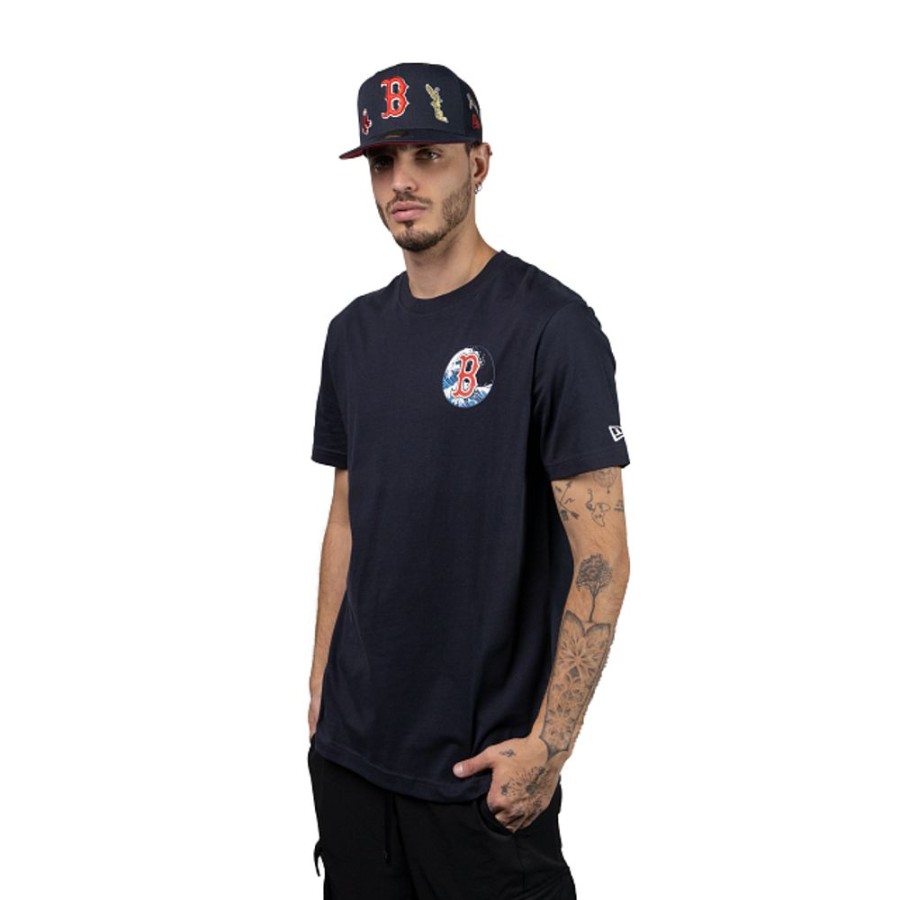 Clothes New Era | Boston Red Sox Mlb Tonal Wave Short Sleeve T-Shirt