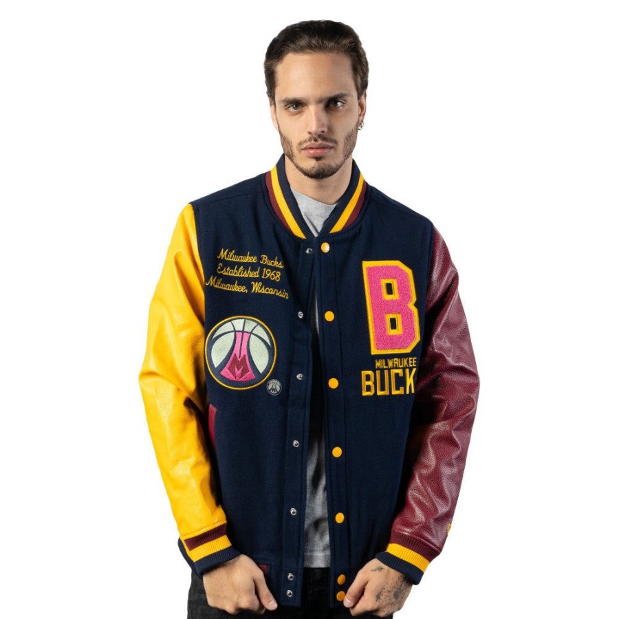 Clothes New Era | Milwaukee Bucks Nba Color Pack Jacket