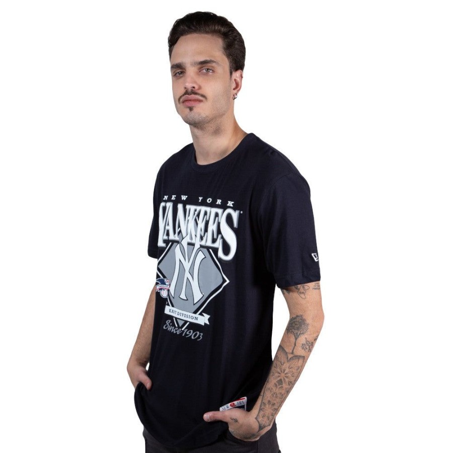 Clothes New Era | New York Yankees Mlb Throwback Short Sleeve T-Shirt