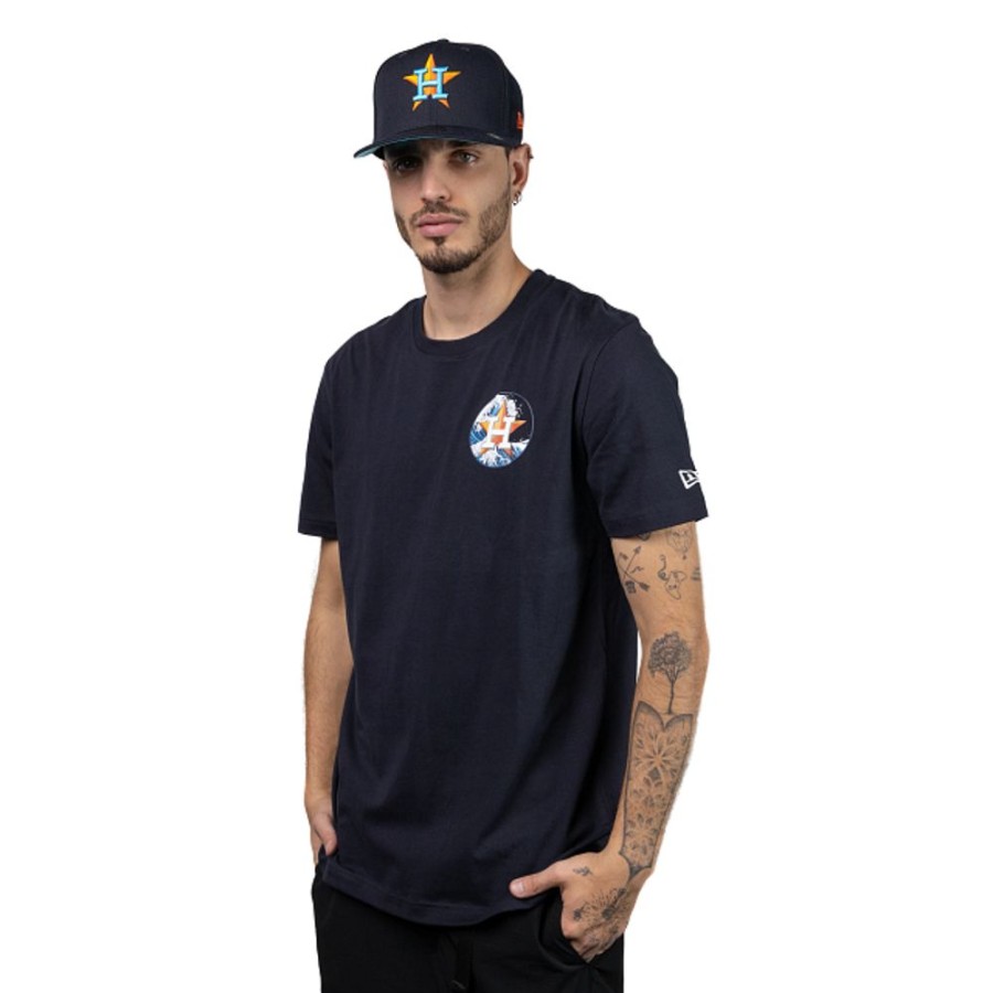 Clothes New Era | Houston Astros Mlb Tonal Wave Short Sleeve T-Shirt