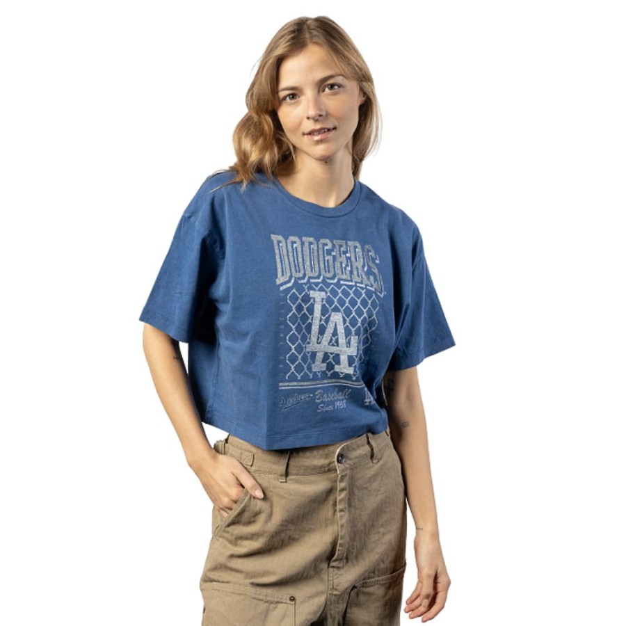 Clothes New Era | Los Angeles Dodgers Mlb Old School Sport Short Sleeve T-Shirt For Women