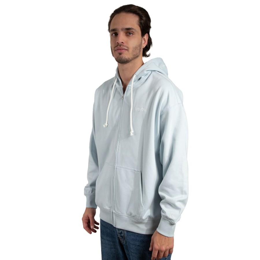 Clothes New Era | New Era Foundation Essentials Zip-Up Sweatshirt Blue