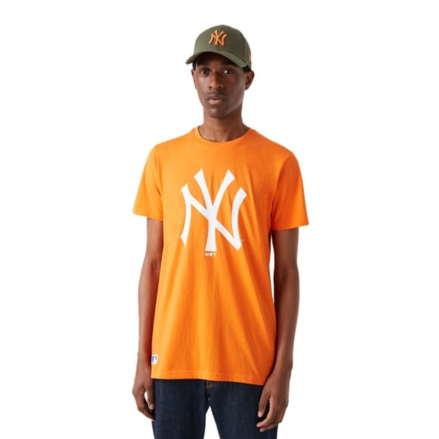 Clothes New Era | New York Yankees Color Pack 100% Orange Cotton Short Sleeve T-Shirt