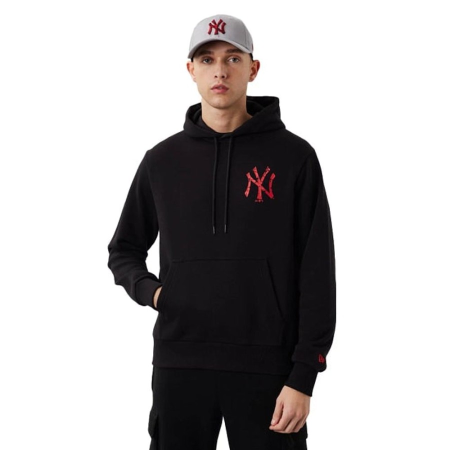 Clothes New Era | New York Yankees Marble Infill Black Sweatshirt