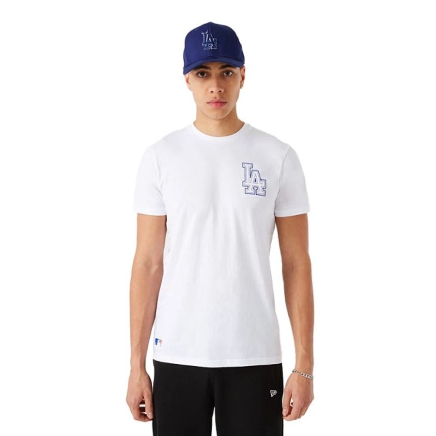 Clothes New Era | Los Angeles Dodgers Mlb Chain Stitch Short Sleeve T-Shirt