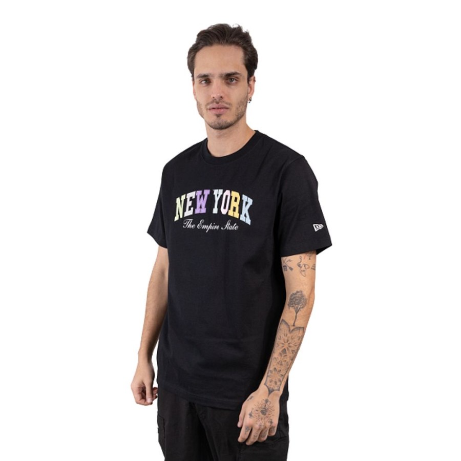 Clothes New Era | New Era Foundation Essentials Black Short Sleeve T-Shirt