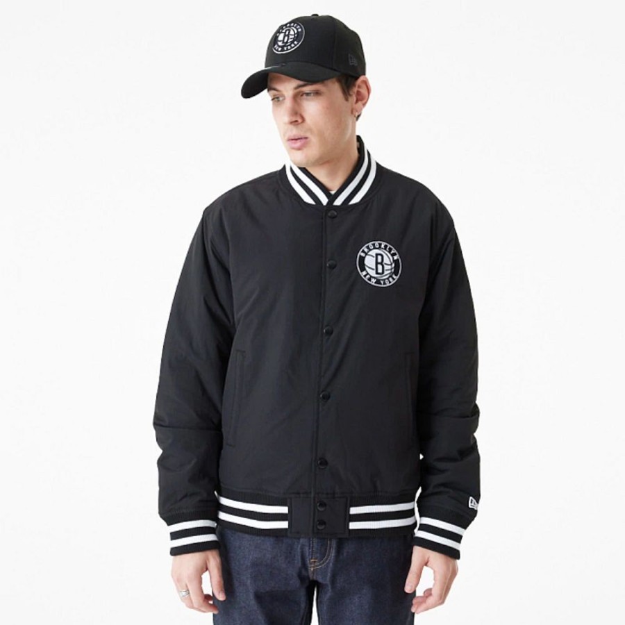 Clothes New Era | Brooklyn Nets Nba Team Script Jacket