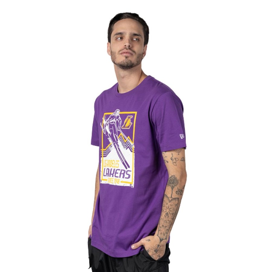 Clothes New Era | Los Angeles Lakers Nba Lift Pass Short Sleeve T-Shirt