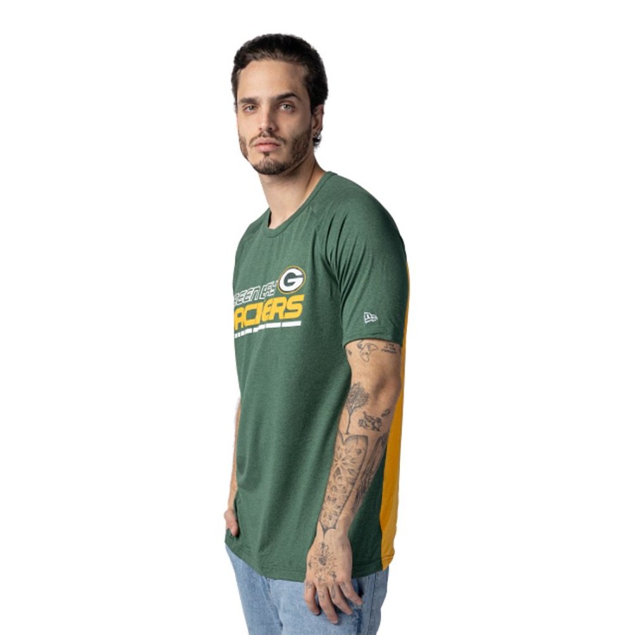 Clothes New Era | Green Bay Packers Nfl Active Short Sleeve T-Shirt