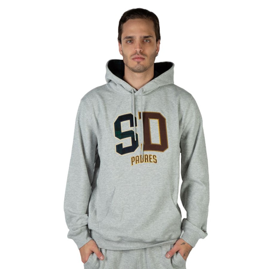 Clothes New Era | San Diego Padres Mlb Black Watch Tartan Sweatshirt