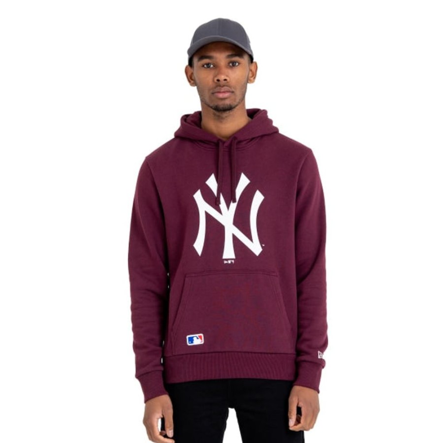 Clothes New Era | New York Yankees Mlb Team Logo Wine Sweatshirt