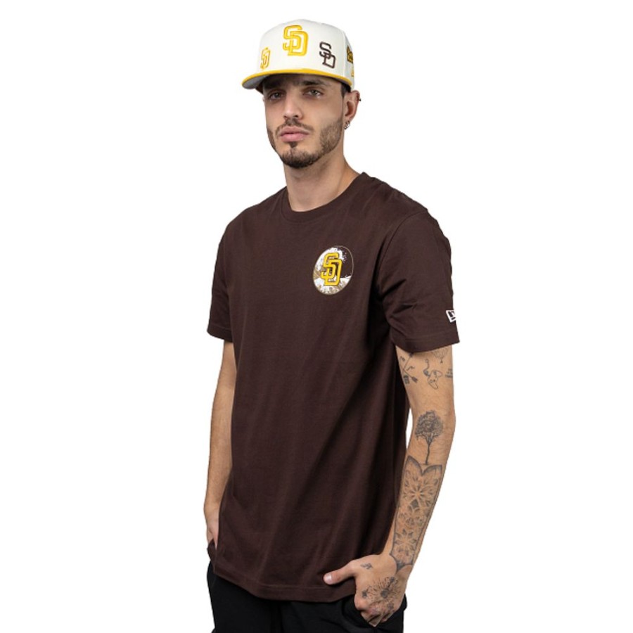 Clothes New Era | San Diego Padres Mlb Tonal Wave Short Sleeve T-Shirt