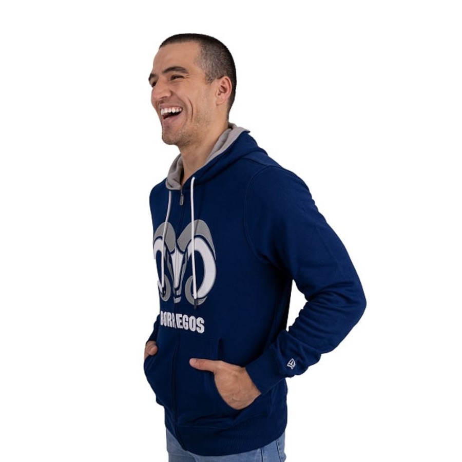 Clothes New Era | Sweatshirt With Zipper Borregos Tec De Monterrey Navy University Collection