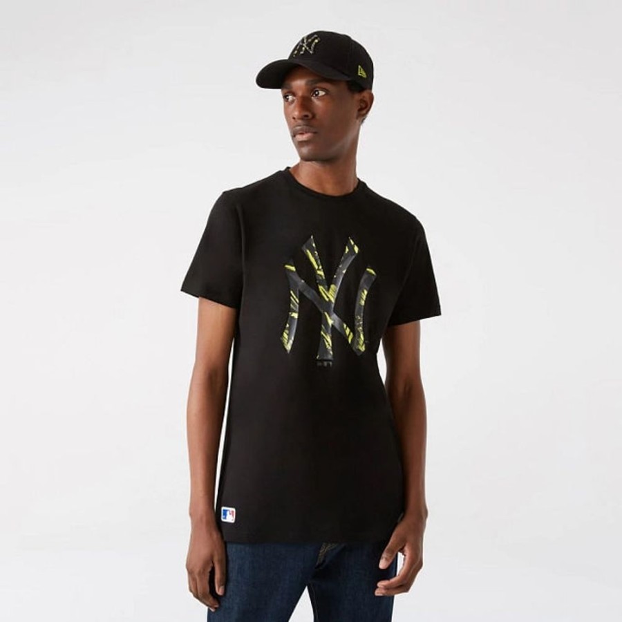 Clothes New Era | New York Yankees Camo Infill Black Short Sleeve T-Shirt