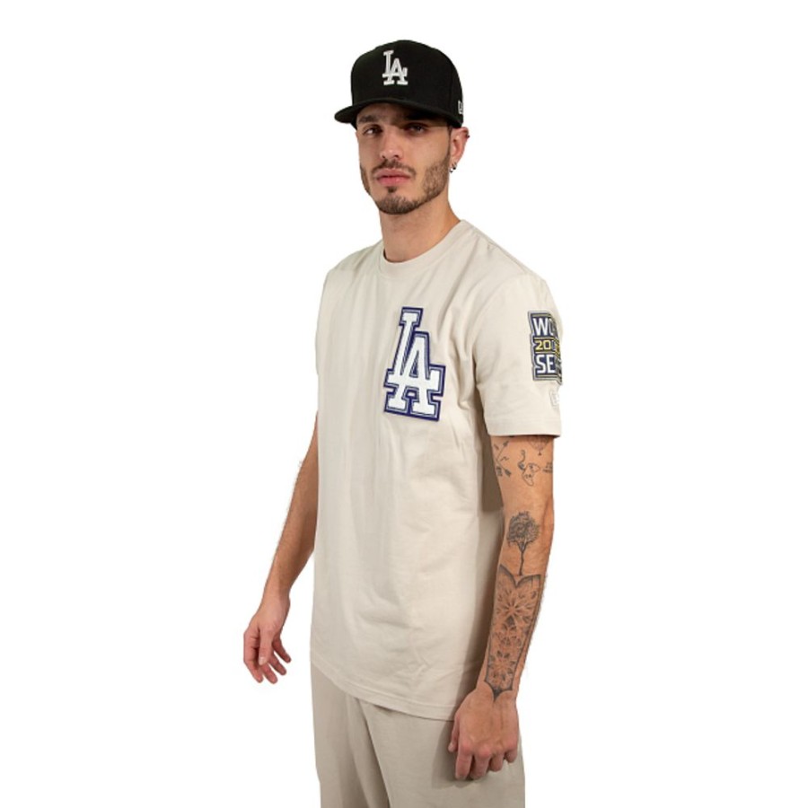 Clothes New Era | Los Angeles Dodgers Mlb Varsity Letter Short Sleeve T-Shirt