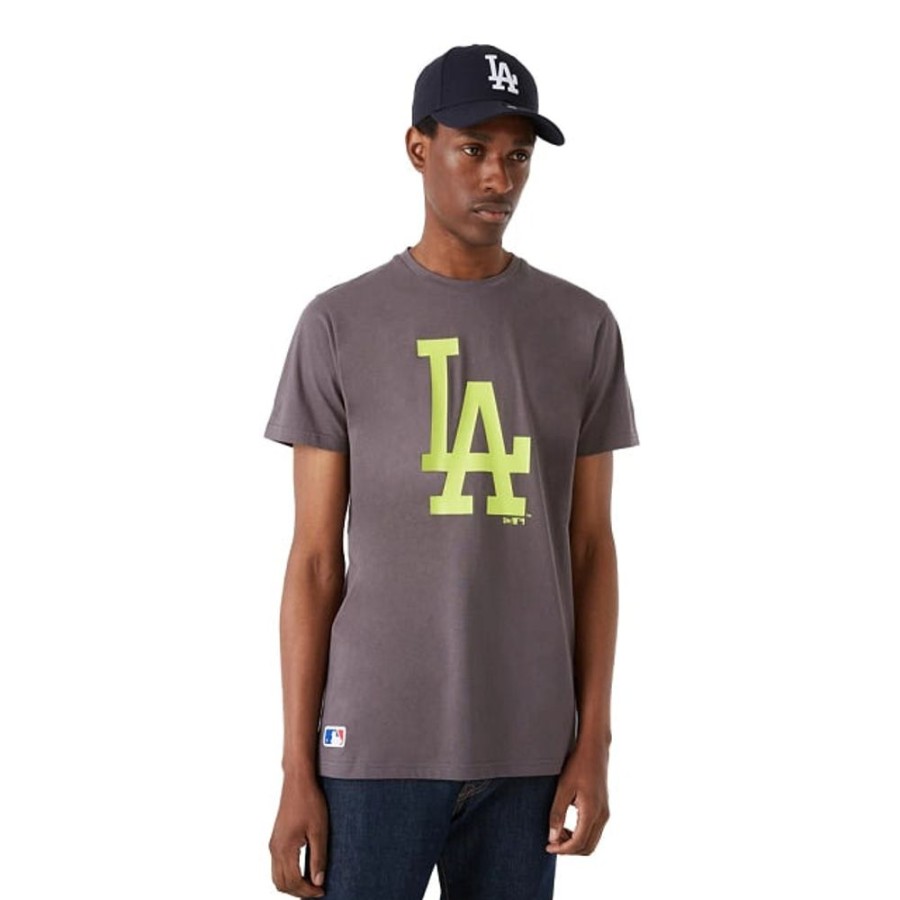 Clothes New Era | Short Sleeve T-Shirt Los Angeles Dodgers Color Pack 100% Cotton Gray