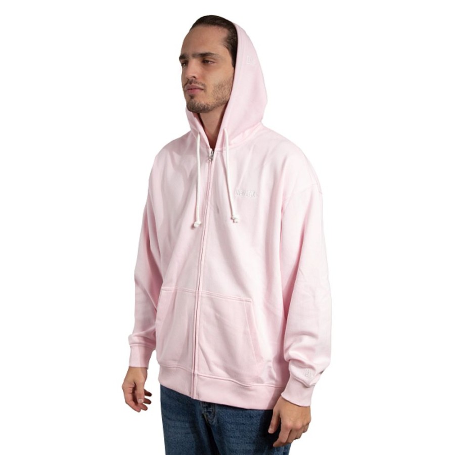 Clothes New Era | New Era Foundation Essentials Pink Zip-Up Sweatshirt