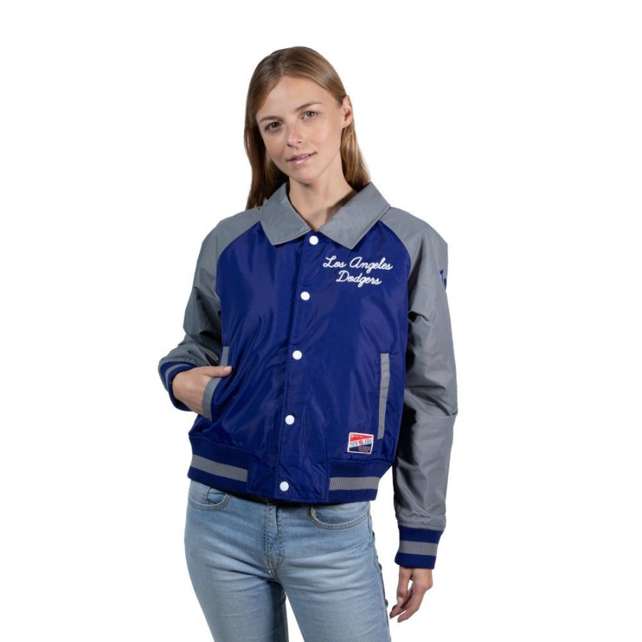 Clothes New Era | Los Angeles Dodgers Mlb Throwback Jacket For Women