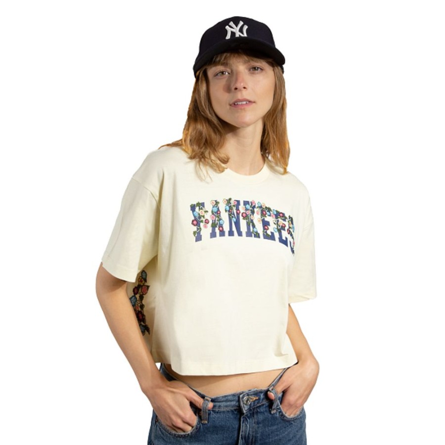 Clothes New Era | New York Yankees Mlb Botanical Short Sleeve T-Shirt For Women