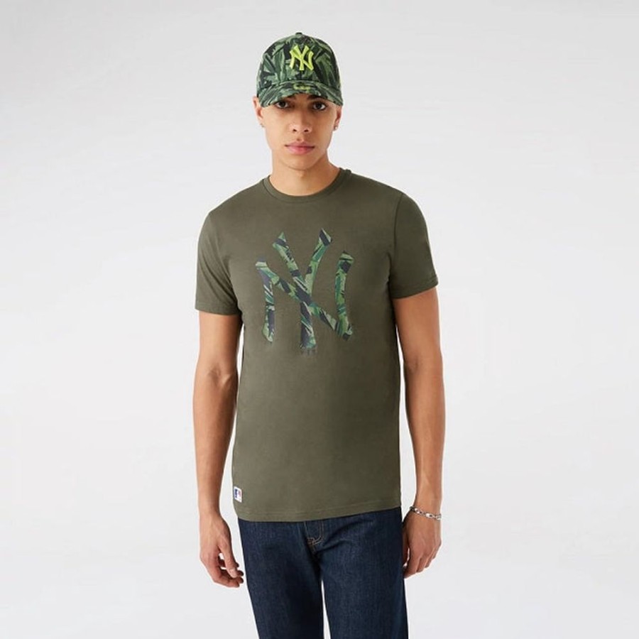 Clothes New Era | New York Yankees Camo Infill Green Short Sleeve T-Shirt