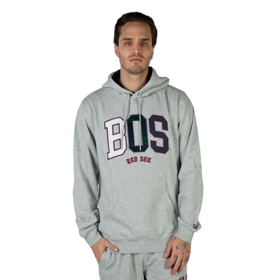 Clothes New Era | Boston Red Sox Mlb Black Watch Tartan Sweatshirt