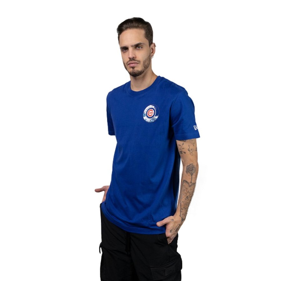 Clothes New Era | Chicago Cubs Mlb Tonal Wave Short Sleeve T-Shirt