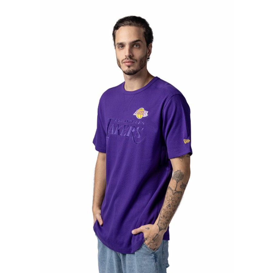 Clothes New Era | Los Angeles Lakers Nba Athleisure Short Sleeve T-Shirt